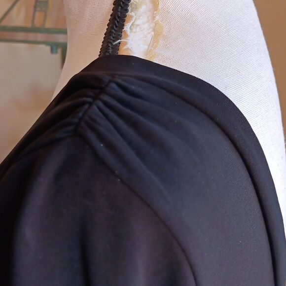 Boston Proper V-Neck  Button Embellished Dress - Picture 4 of 9